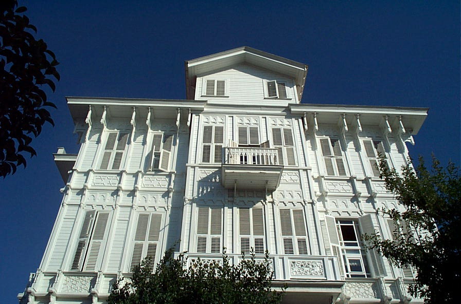 Historic Victorian wooden mansion on Büyükada